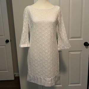 Laundry brand white lace dress size 4